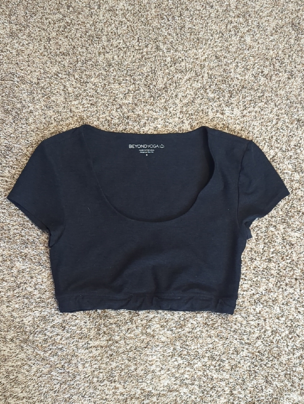 Beyond Yoga Scoop Neck Cropped Tee